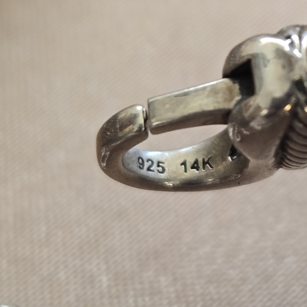 Jai John Hardy Sterling 14k Gold Station Necklace - Picture 6 of 8